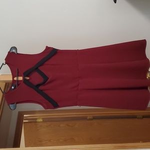 IZ Byer Maroon Cutout dress, Size XL